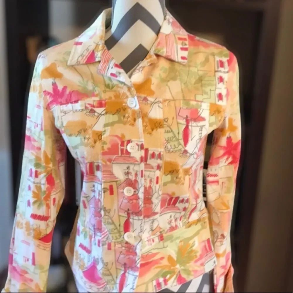 Multicolored Lemon Grass Studio Jacket Small - Picture 8 of 8
